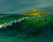 In the Tube Surfing Oil painting